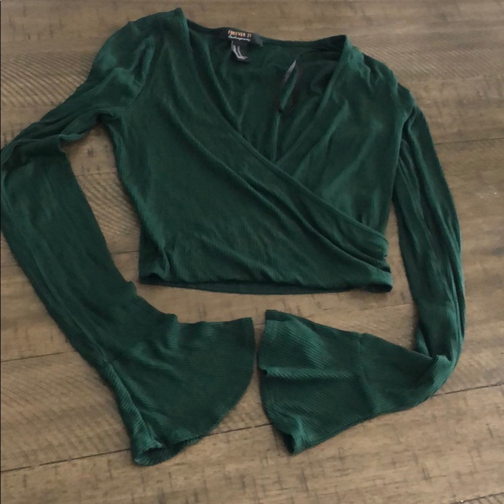 Forever 21 Long Sleeve Dark Green